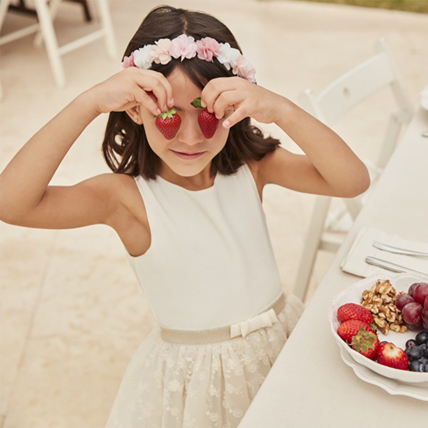 Φορεμα 2-σε-1 με ανοιχτή πλάτη σε σχήμα καρδιάς για κορίτσι 