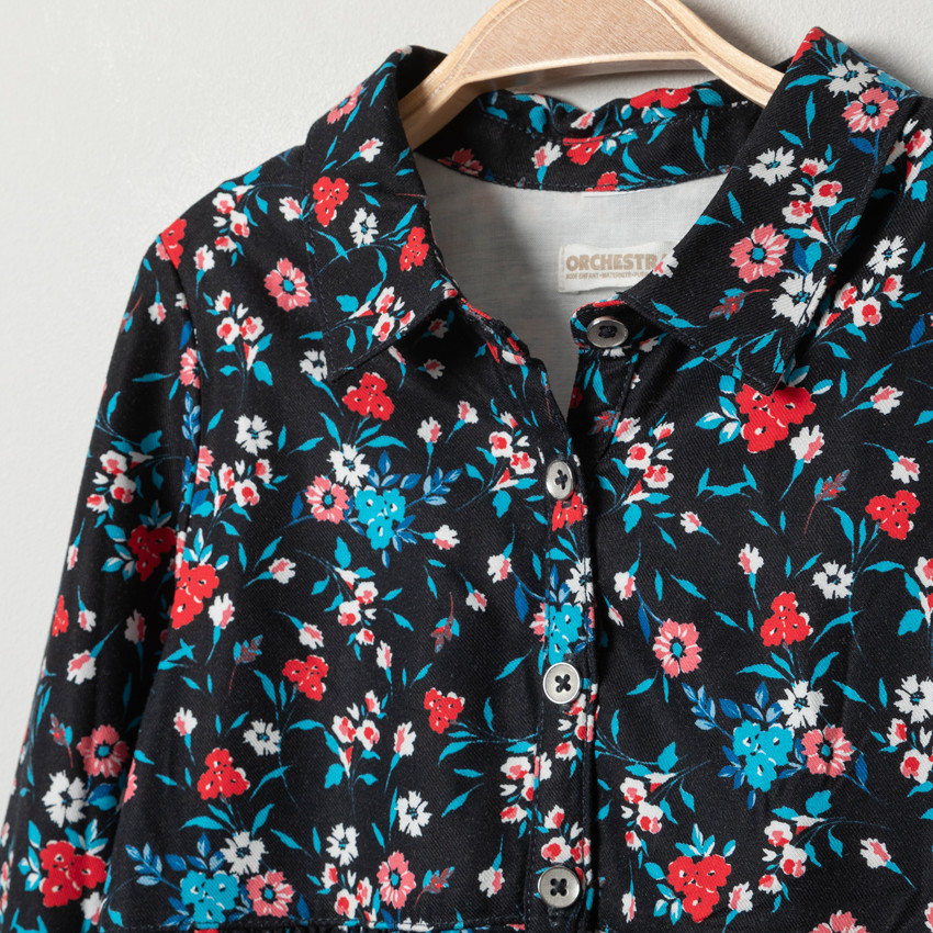 Robe manches longues à imprimé floral all-over  Additional Robe manches longues à imprimé floral all-over