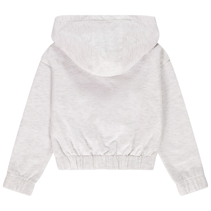 Ζακέτα molleton με κουκούλα για κορίτσι 