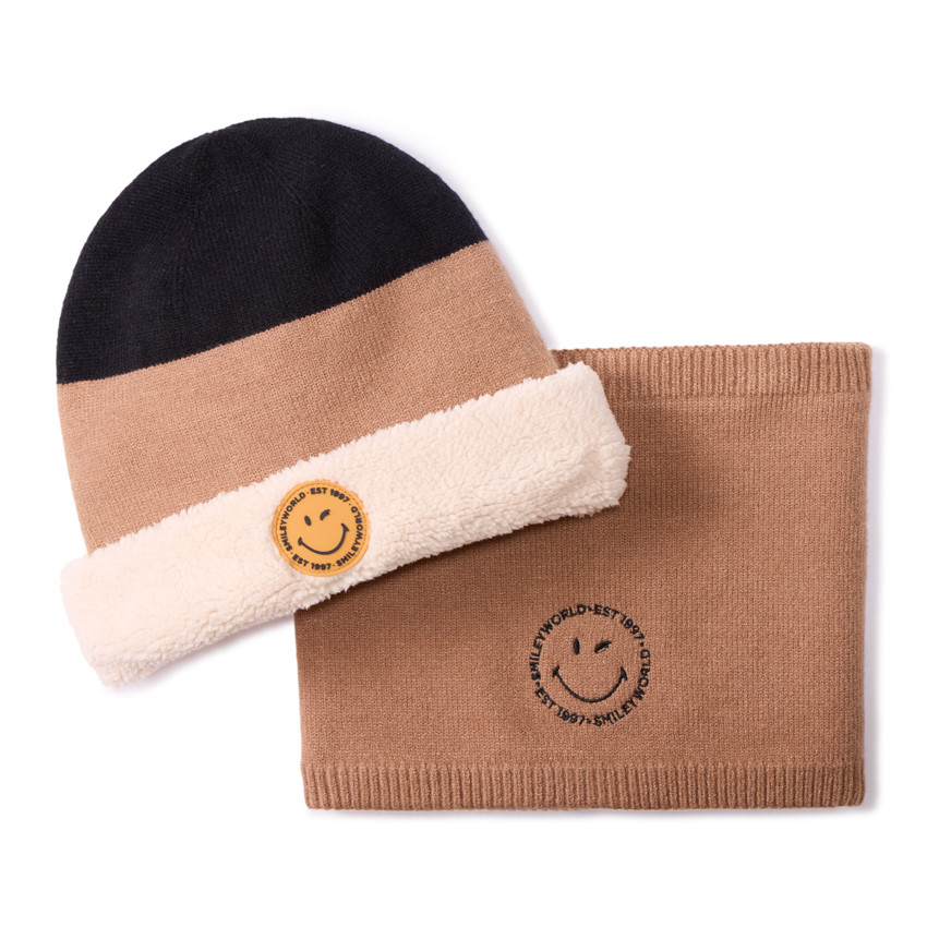 Σετ σκούφος και snood πλεκτό SmileyWorld αγόρι 