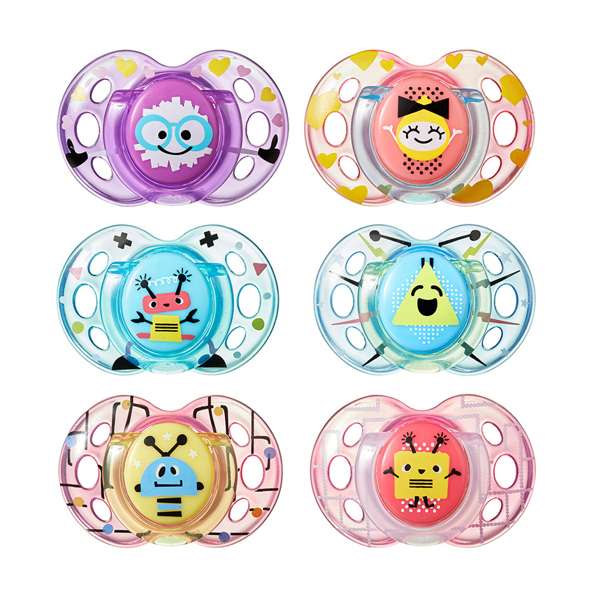 Πιπίλες σιλικόνης FUN 6-18 μηνών 2τμχ 