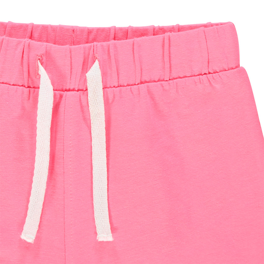 Σορτς από φούτερ μονόχρωμο για μωρό κορίτσι 