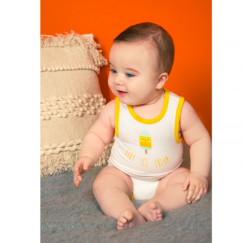 Lot de 7 bodies sans manches à imprimé fantaisie pour bébé garçon 