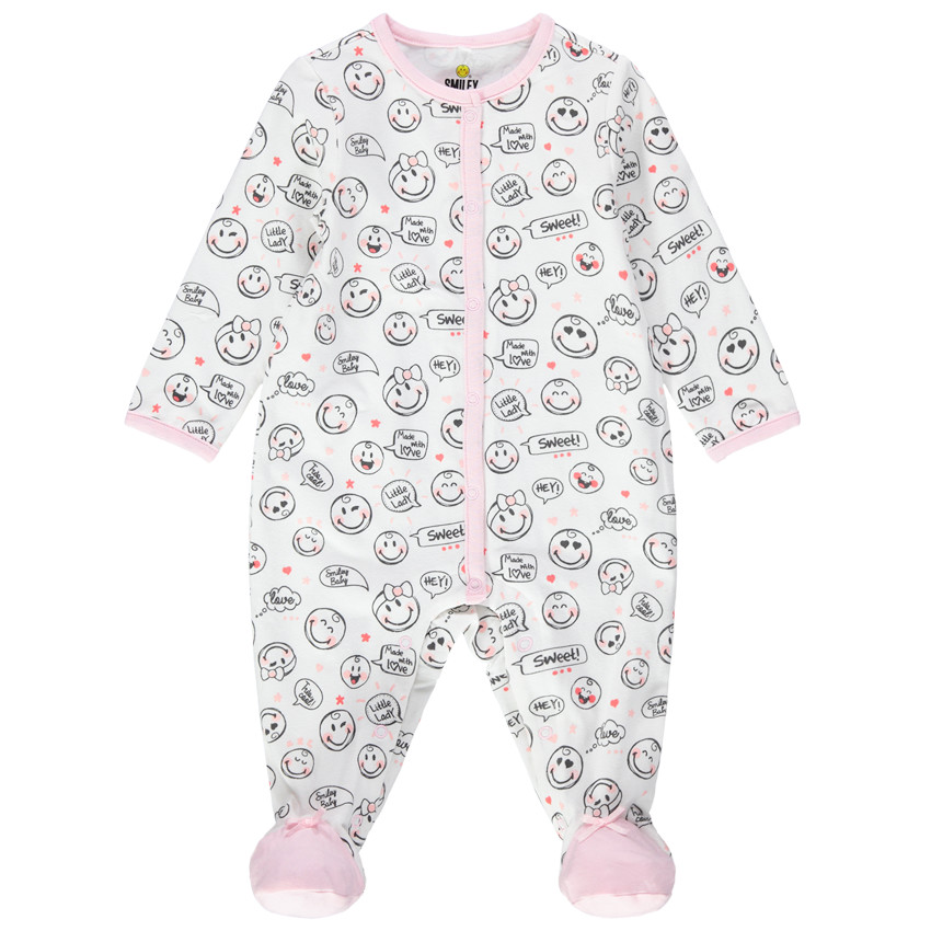 Φορμάκι ύπνου ζέρσεϊ με μοτίβο Smiley σε όλη την επιφάνεια 