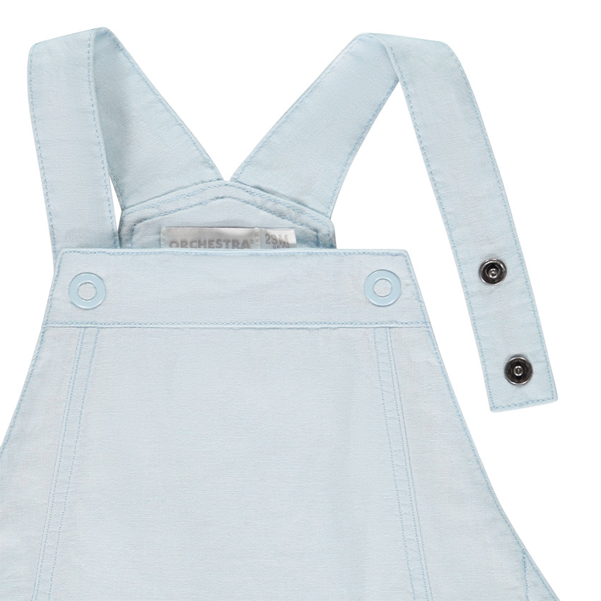 Σαλοπέτα κοντή από πάνινο ύφασμα για μωρό αγόρι 