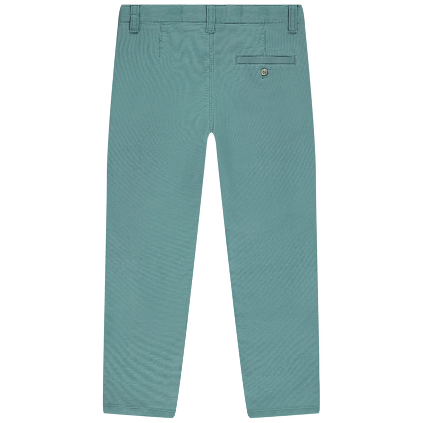 Παντελόνι υφασμάτινο με ριγέ ζώνη με διπλές αγκράφες για αγόρι 