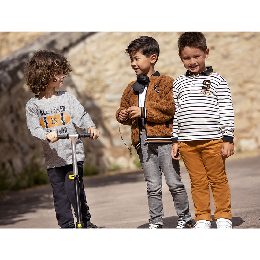 T-shirt μακρυμάνικο με μαγικές παγιέτες για αγόρι 