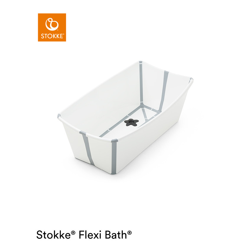 Μπανιέρα Flexi Bath Με Θερμοευαίσθητη Βαλβίδα - Λευκό Stokke  