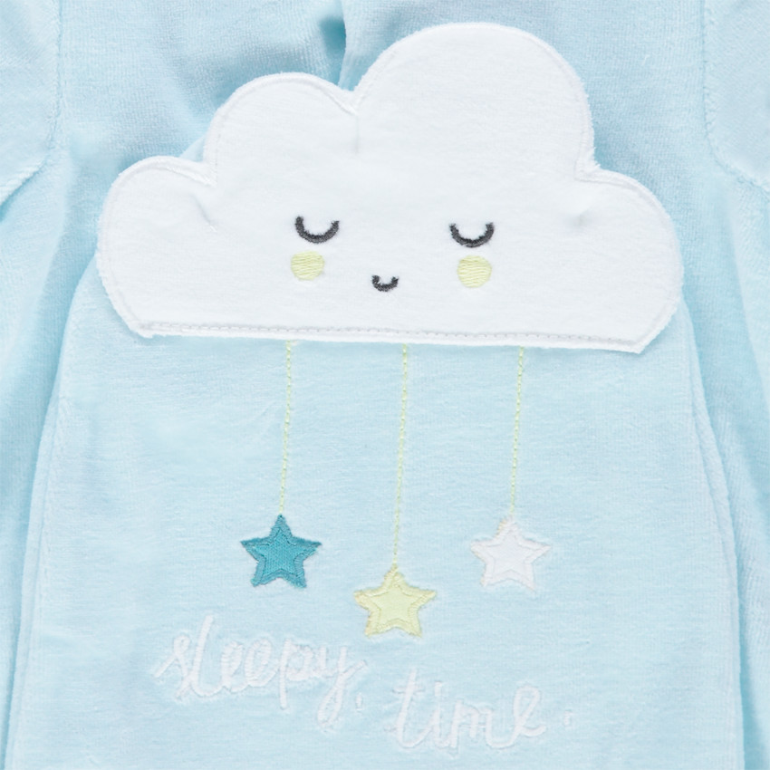 Φορμάκι βελουτέ  με σύννεφα και κεντημένα αστέρια 