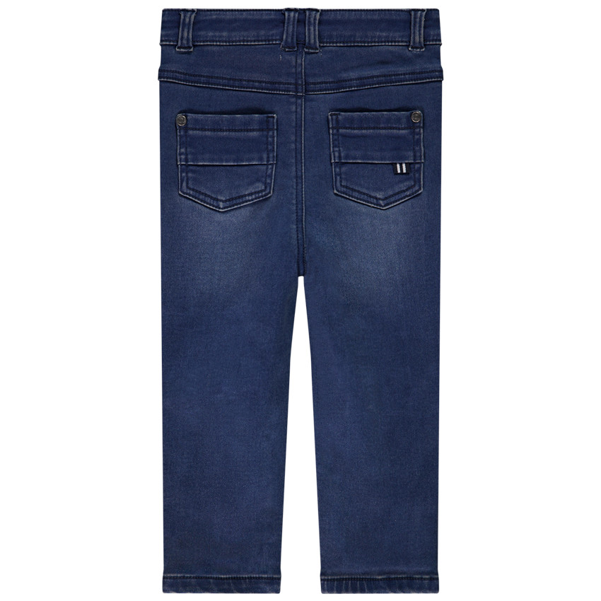 Τζιν από denim με ανάγλυφο σχέδιο ιστιοπλοϊκού για μωρό αγόρι 