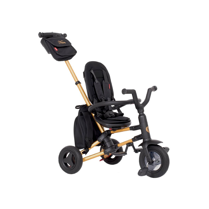 Ποδηλατακι Τρικυκλο Σπαστο Nova Air Wheels Golden-Black Exclusive QPLAY 