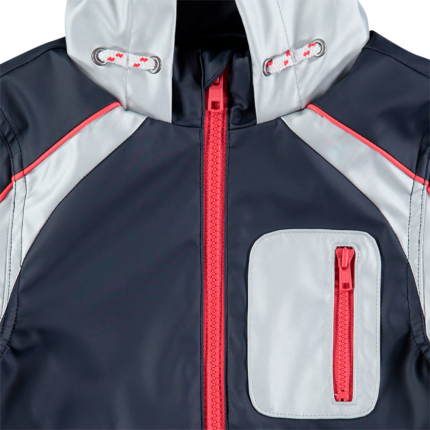 Αντιανεμικό με κουκούλα και τσέπες με φερμουάρ  