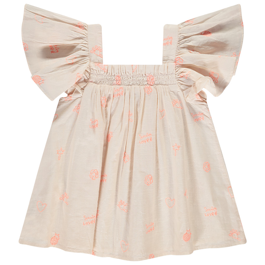 Τοπ πέπλο με φαντεζί σχέδιο για κορίτσι 