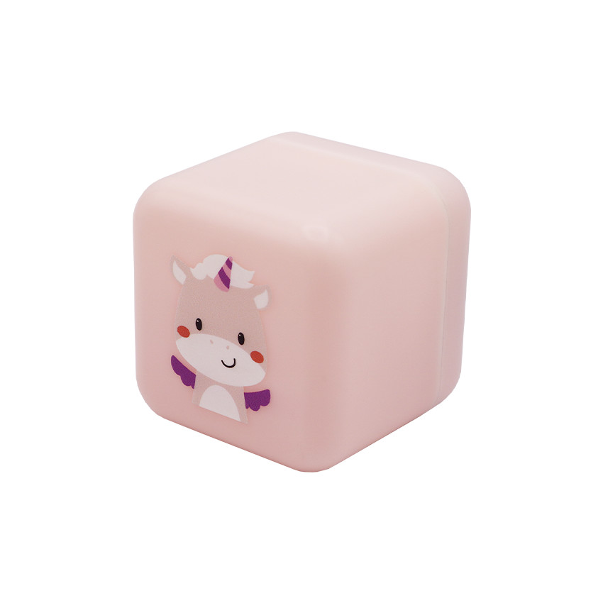 Veilleuse nomade 2 en 1 Cube B Lily la licorne rose 