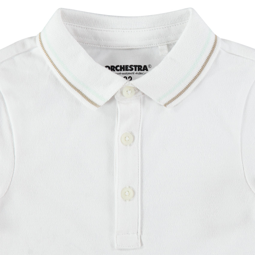 Κοντομάνικο μονόχρωμο πόλο από βιολογικό βαμβάκι 