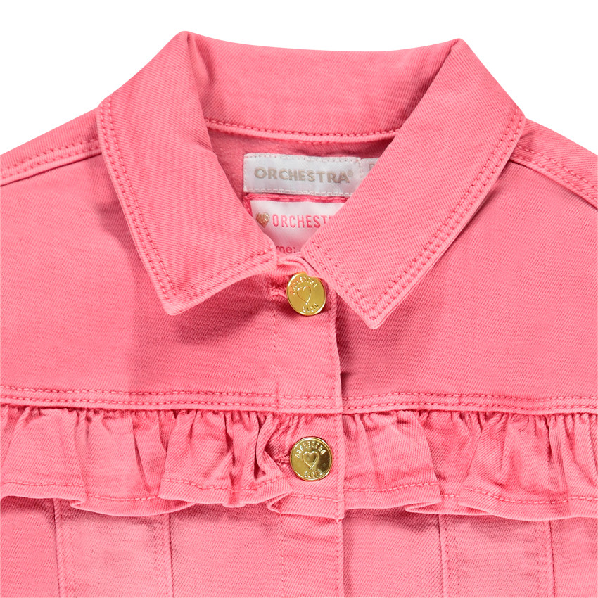 Jacket jean με βολάν για κορίτσι 