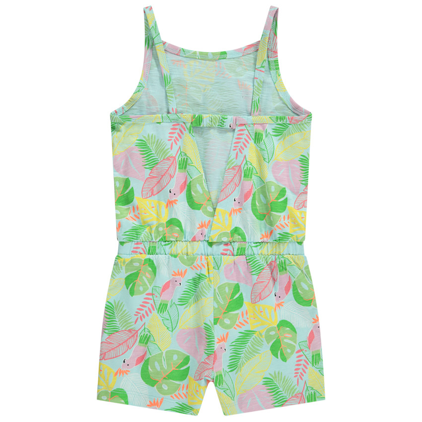 Κομπιζόν jersey slub με φαντεζί σχέδιο για κορίτσι 