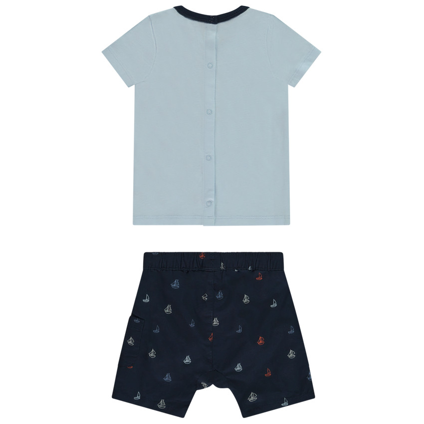 Σετ 2 τεμαχίων με σχέδιο ιστιοφόρο για bebe αγόρι 