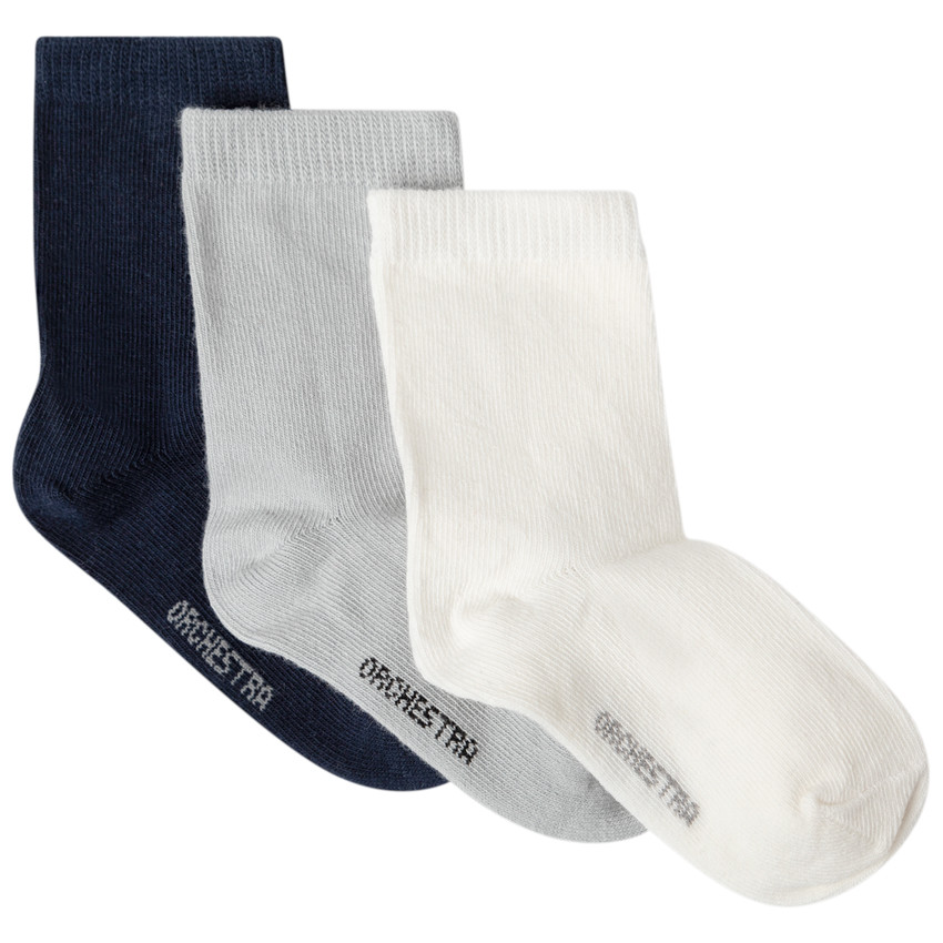 Lot de 3 paires de chaussettes unies  