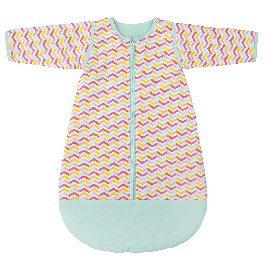 Εμπριμέ υπνόσακος με αφαιρούμενα μανίκια 