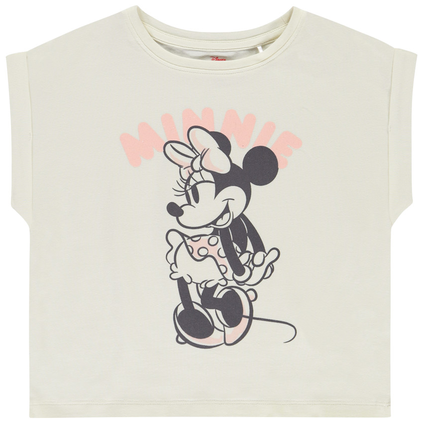 T-shirt κοντομάνικο σε σχήμα κουτιού Minnie Disney για κορίτσι 