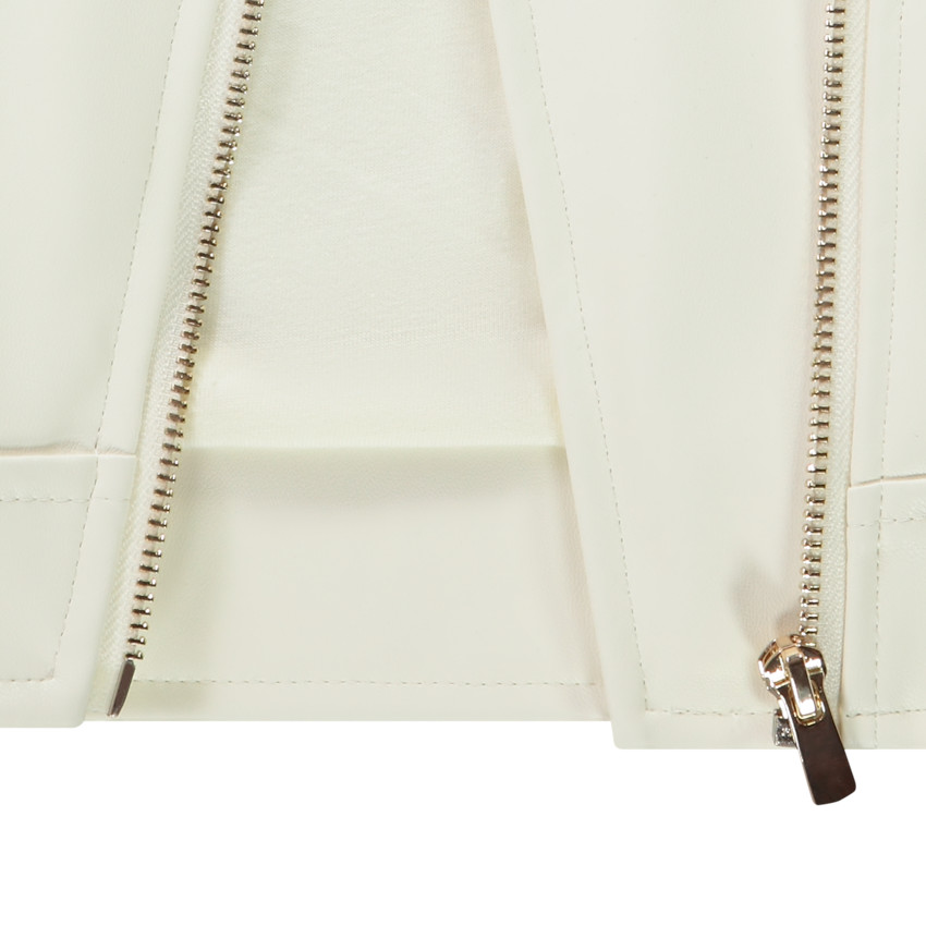 Περφέκτο esprit biker από συνθετικό δέρμα με επένδυση για κορίτσι 