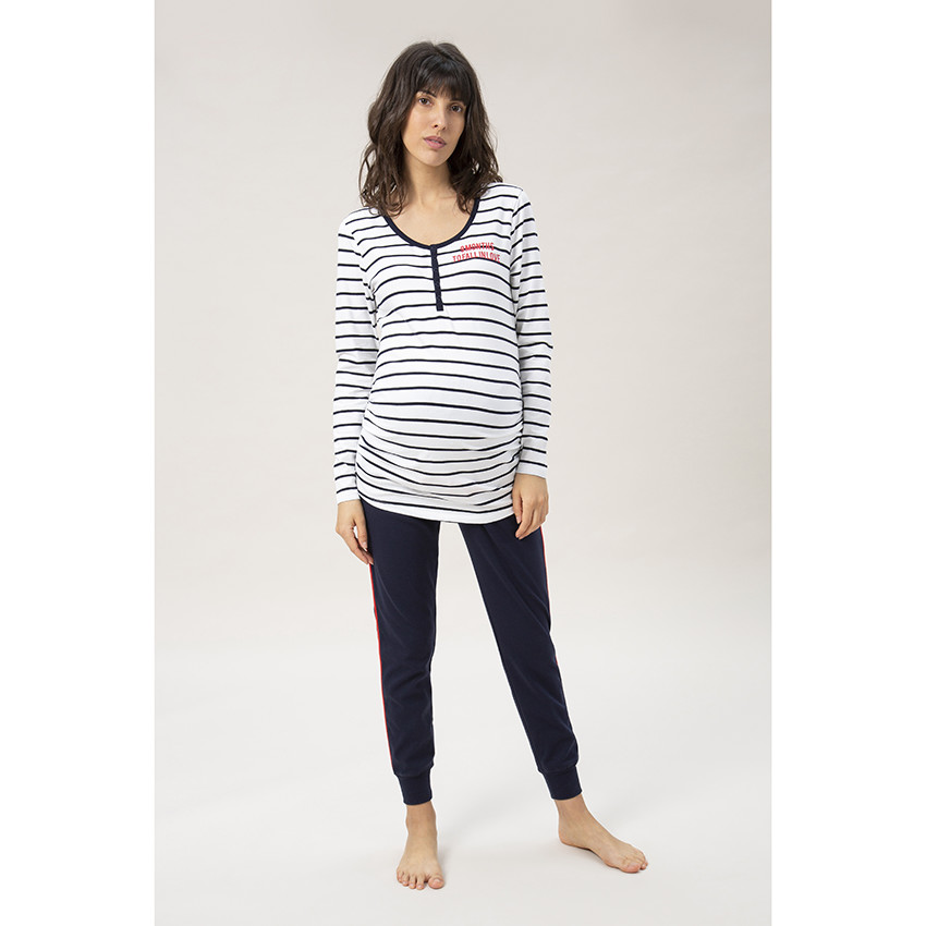 Μακρυμάνικη μπλούζα εγκυμοσύνης για το σπίτι  Additional Μακρυμάνικη μπλούζα εγκυμοσύνης για το σπίτι