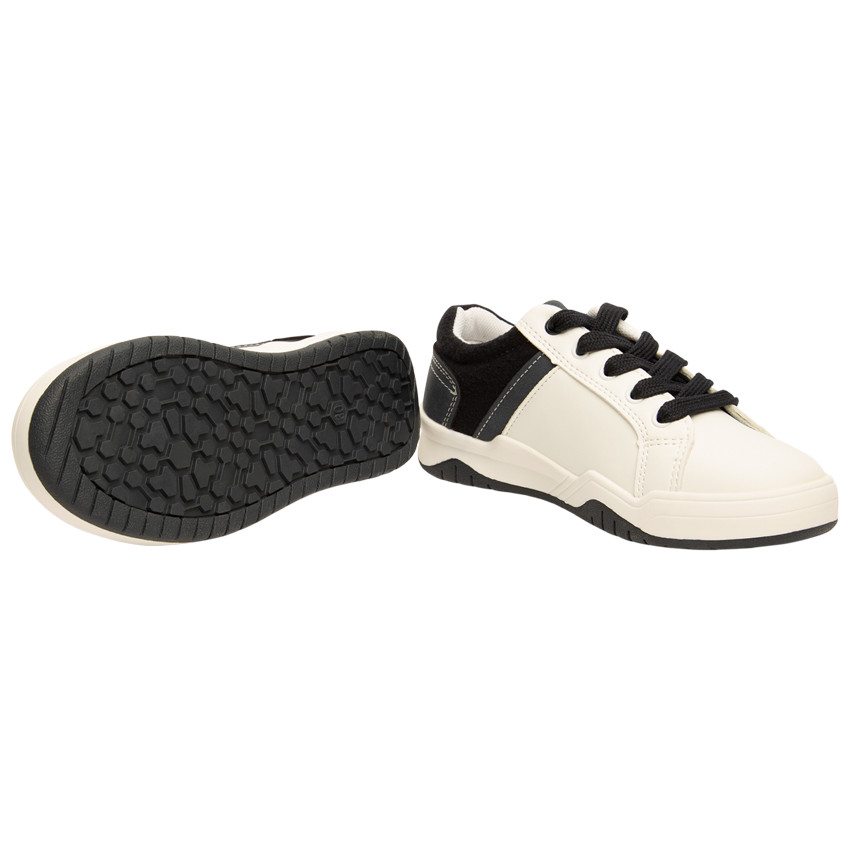 Αθλητικά παπούτσια χαμηλά με κορδόνια και ενισχύσεις για αγόρι 