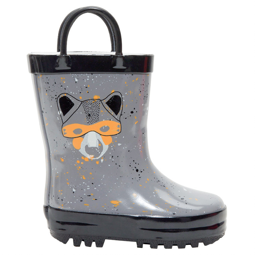 Bottes de pluie à tâches et renard printé 