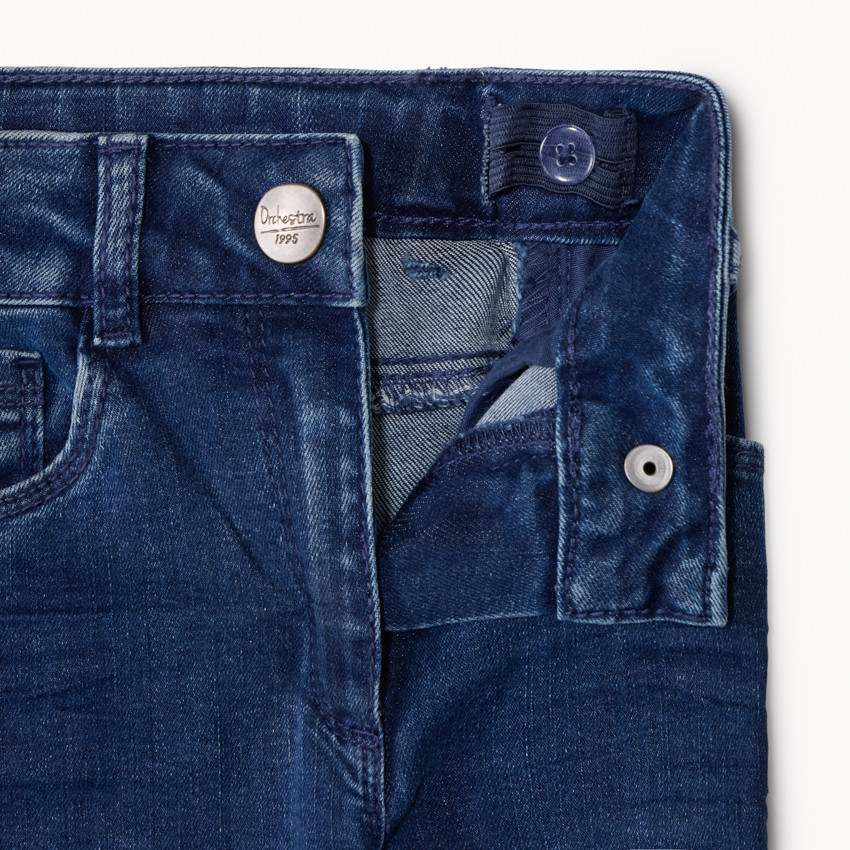 Παντελόνι από denim σε γραμμή καμπάνα για κορίτσι 