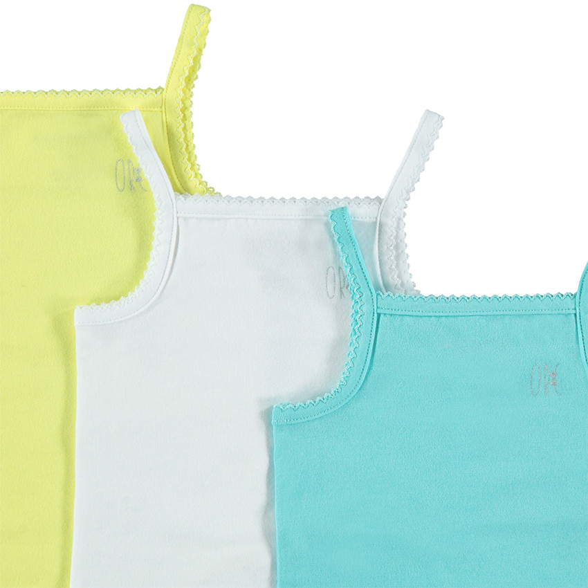 Σετ 3 μονόχρωμα κορμάκια με λεπτές τιράντες  