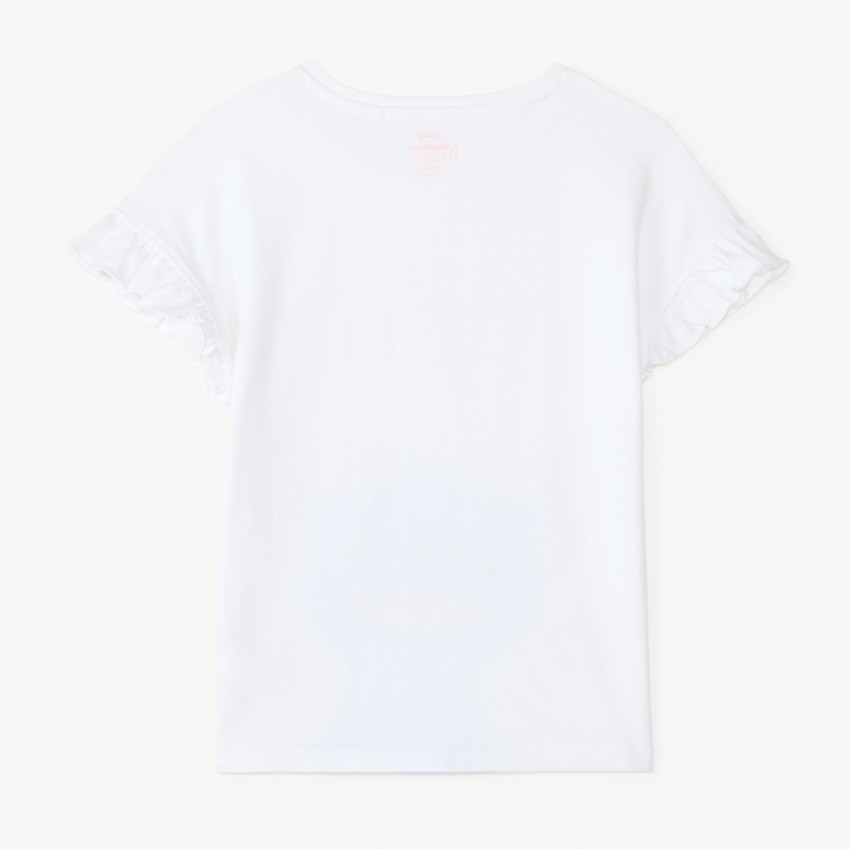 T-shirt à manches courtes imprimé Stitch Disney pour fille 