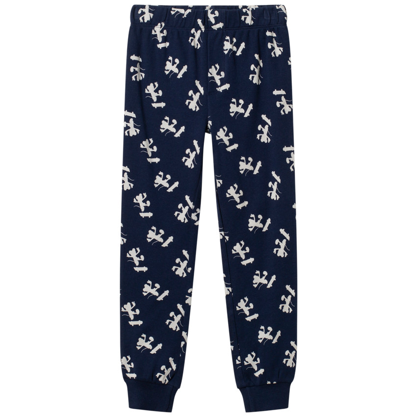 Pyjama en coton bio à broderie et imprimés Mickey Disney 