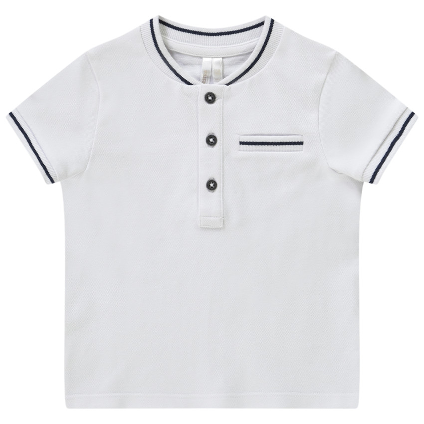 Πόλο κοντομάνικο με γιακά teddy για bebe αγόρι 