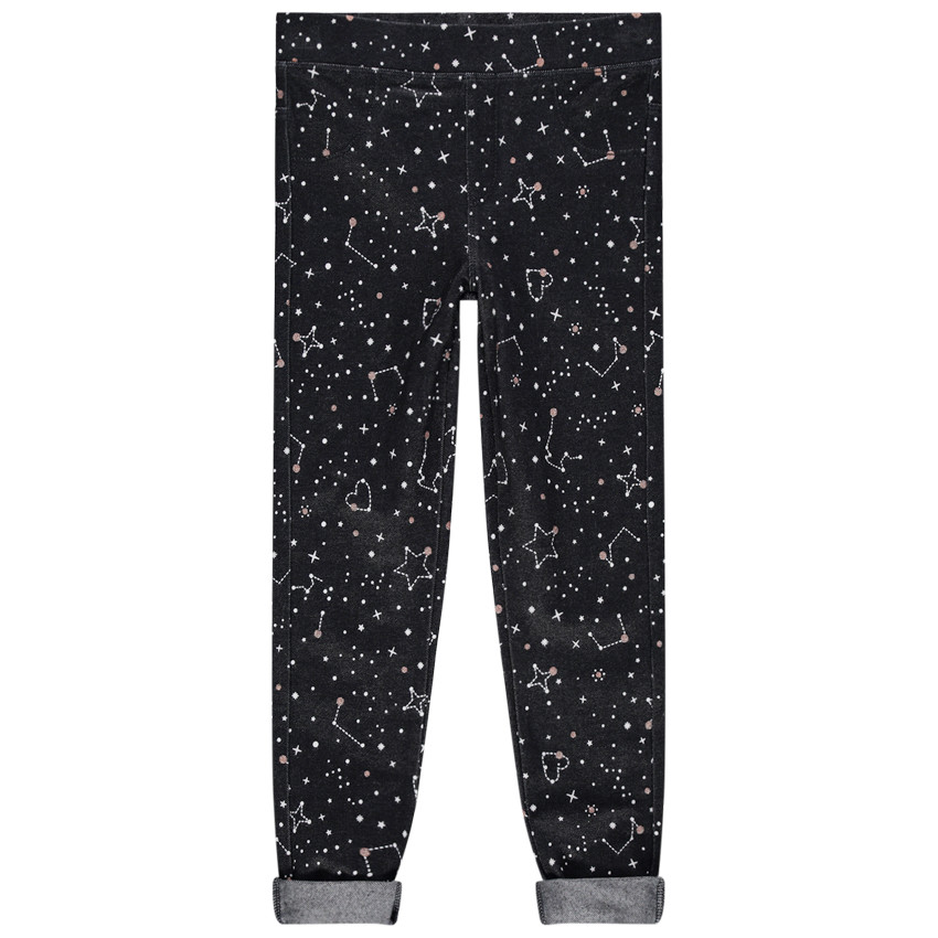 Jegging en milano à étoiles imprimées all-over 