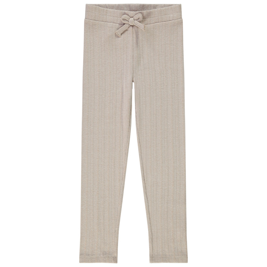 Καλσόν σε jacquard με φανταχτερό φιόγκο για κορίτσι 