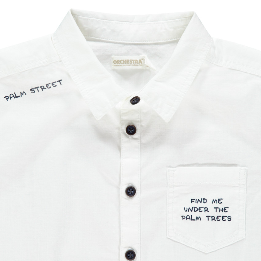 Πουκάμισο κοντομάνικο με μήνυμα σχέδια 