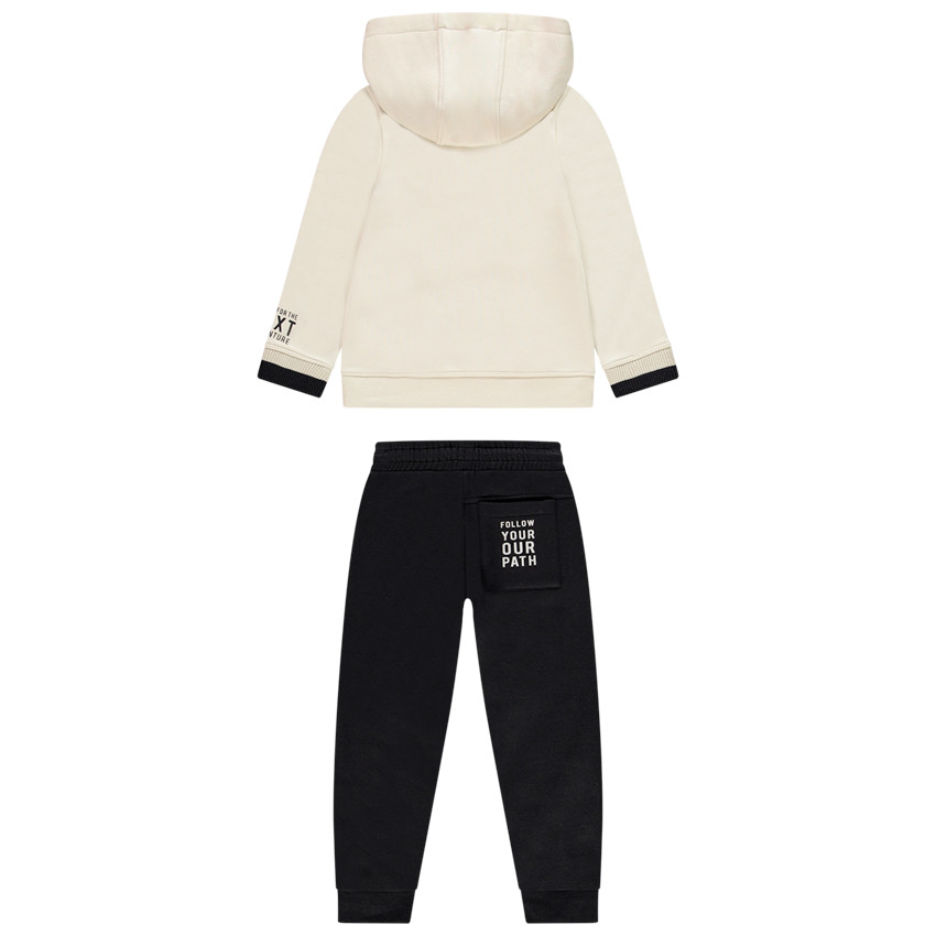 Jogging molleton δίχρωμο . Γιακάς με φερμουάρ για αγόρι 