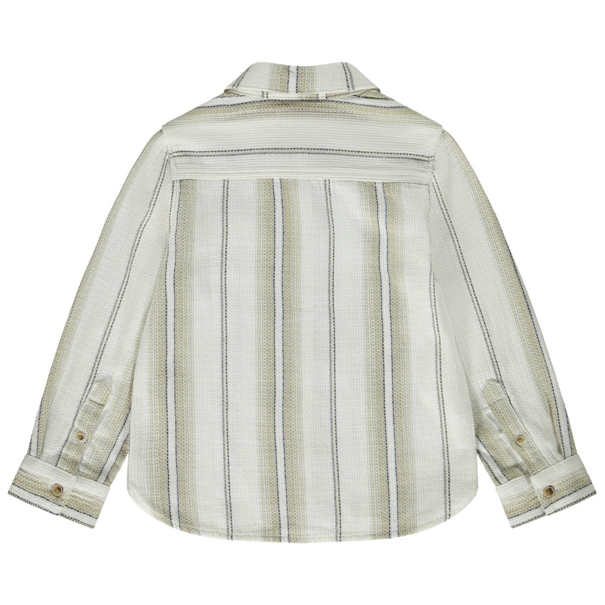 Πουκάμισο μακρυμάνικο από βαμβακερό piqué για αγόρι 