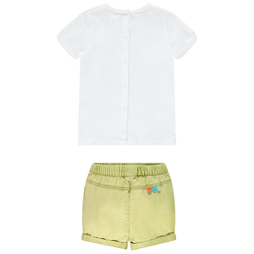 Σετ μπλούζας με σχέδιο δεινόσαυρου και σορτς για μωρό αγόρι 