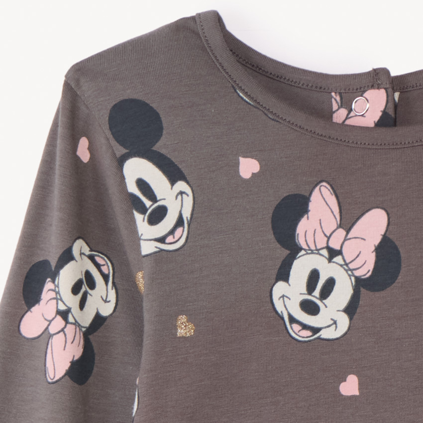 T-shirt manches longues imprimé Minnie Disney pour bébé fille  