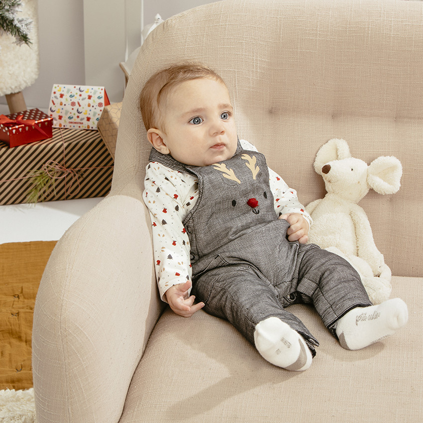 Sous-pull col cheminée à imprimé esprit Noël all-over 