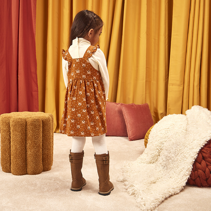 Σετ 2 τμχ. με σαλοπέτα φόρεμα για bebe κορίτσι 