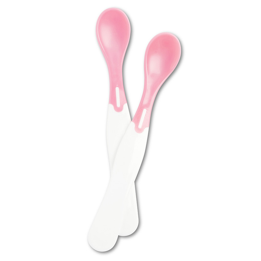 Κουταλάκι με δείκτη θερμοκρασίας ροζ 