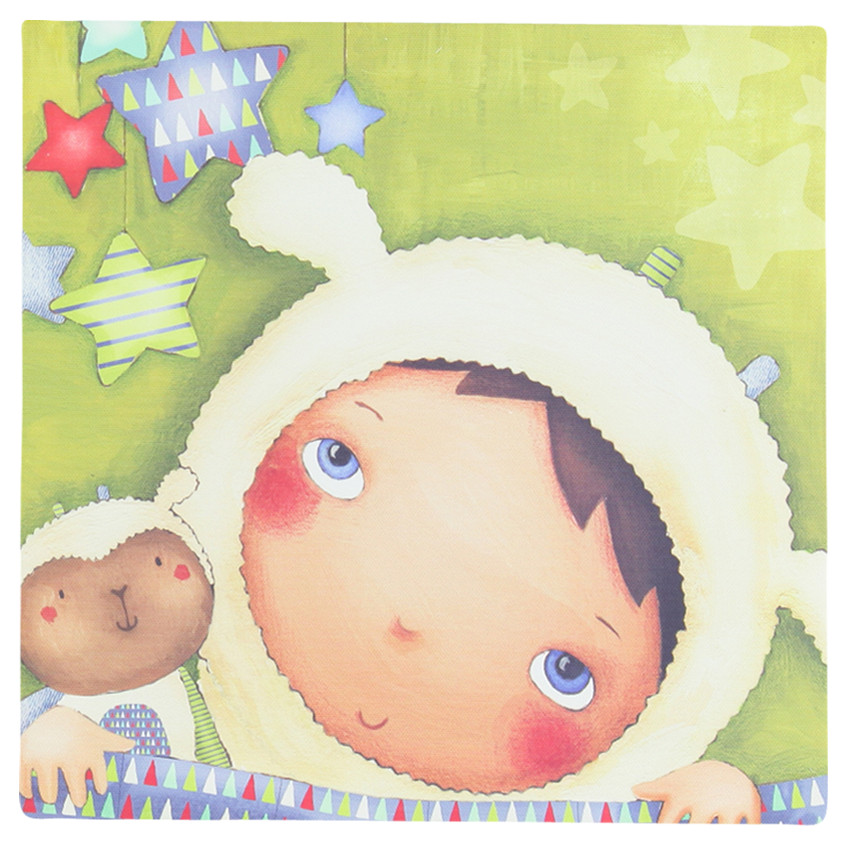 Cadre avec personnages imprimés  