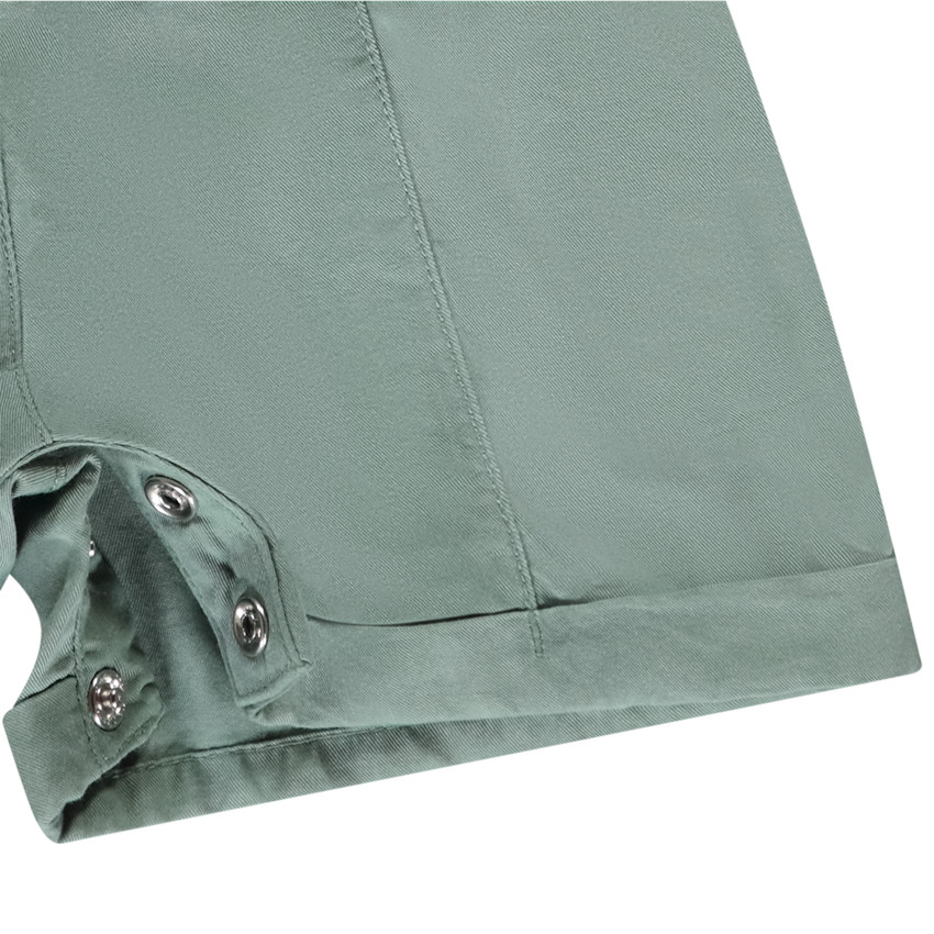 Κοντό combi φαντεζί με πλεκτή ζώνη για bebe κορίτσι 