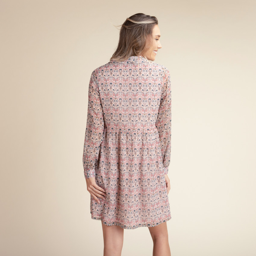 Φόρεμα εγκυμοσύνης και θηλασμού με floral σχέδιο 