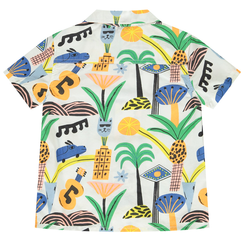 Κοντομάνικο πουκάμισο με φαντεζί σχέδιο για bebe αγόρι 