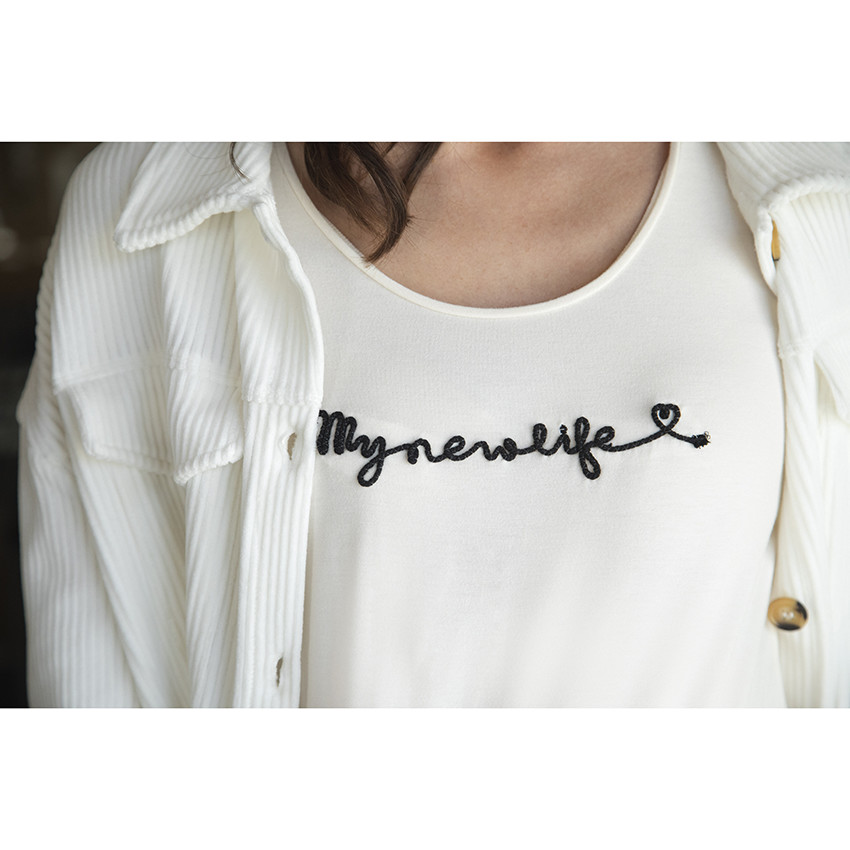 T-shirt Εγκυμοσύνης μακρυμάνικο με μήνυμα 