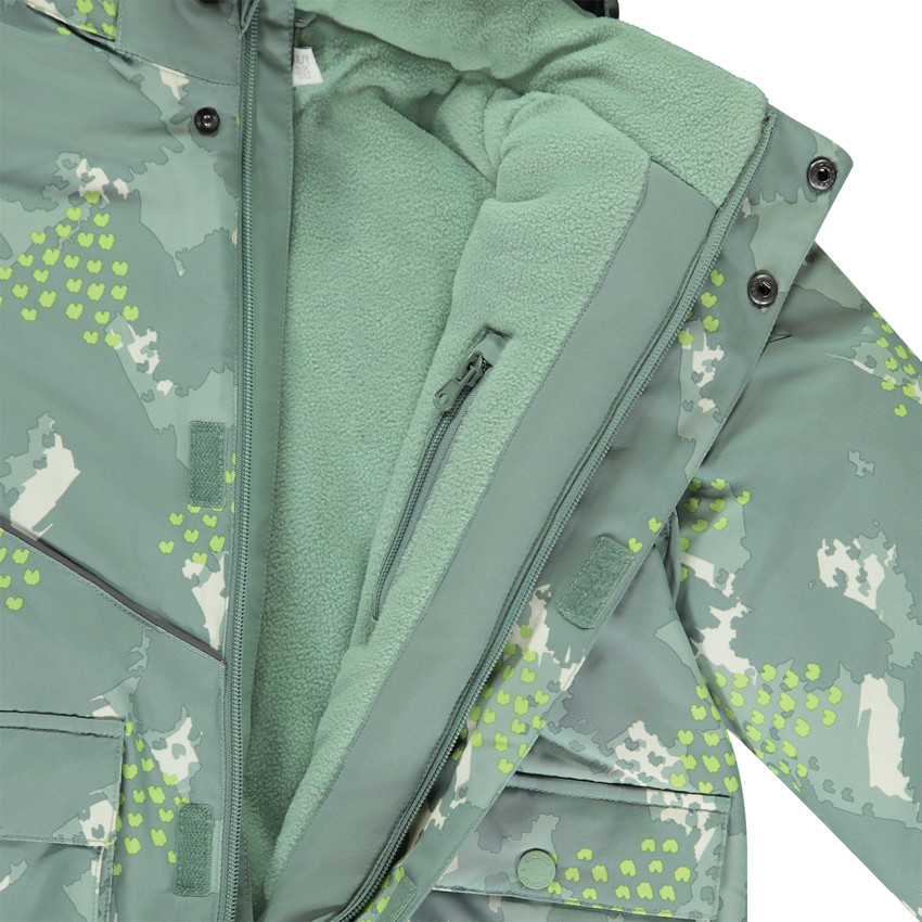 Μπουφάν σκι με επένδυση και φαντεζί σχέδιο για αγόρι 